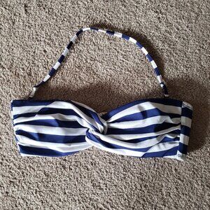 Mossimo nautical stripe bikini top with removable halter strap